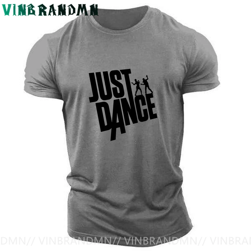 Just Dance Alphabet Men T-shirts Summer Short Sleeve Cotton Tops Funny DJ Video Game Dancer Gifts T Shirts Byte dance Camisetas