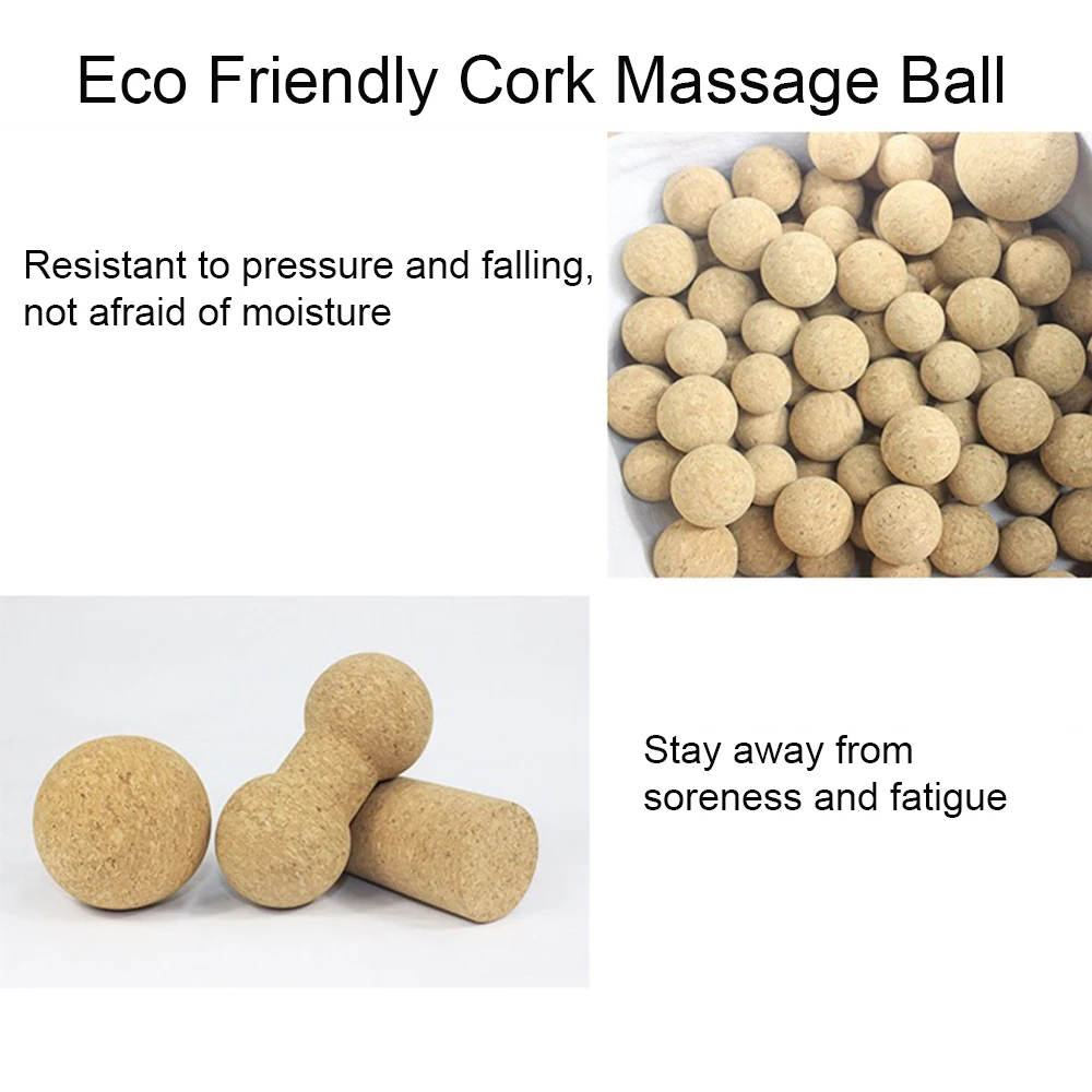 Massage Cork Peanut Balls Relaxation Pain Relief Stretching Muscle Cork Round Ball Wholesale