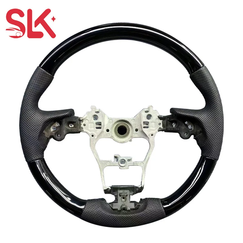 

For Toyota Sienna/Granvia/Highlander/Crown Kluger Mahogany & Carbon Fiber Steering Wheel Modification