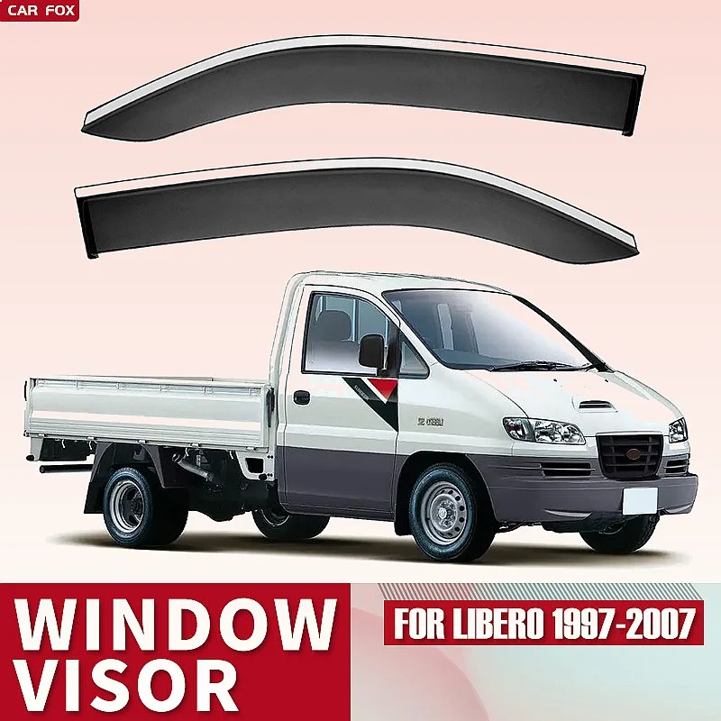 

For HYUNDAI Libero Pickup 1997-2007 Car Window Visor Rain Sun Shade Shield Awning Side Deflector