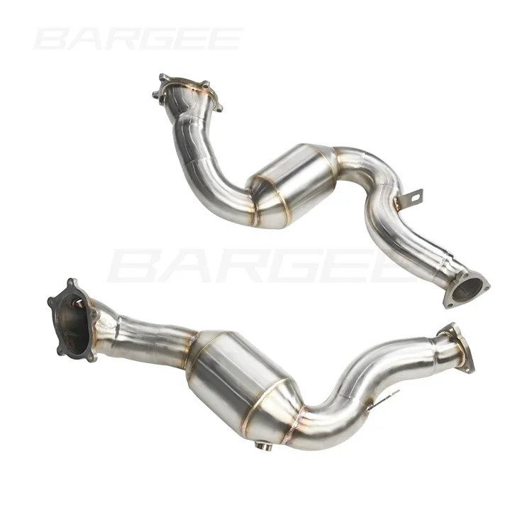 Bargee downpipe and exhaust catback For Audi C7 S6 S7 RS6 RS7 V8 4.0T 2014-2019 downpipes