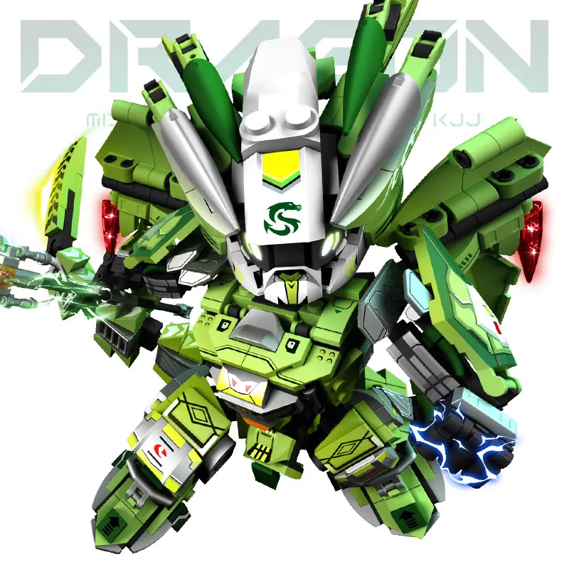 

Snake Mecha Warrior Building Blocks Robot Construction Set for Boys City Architecture Assembly Zodiac Snake Model Kids Gift