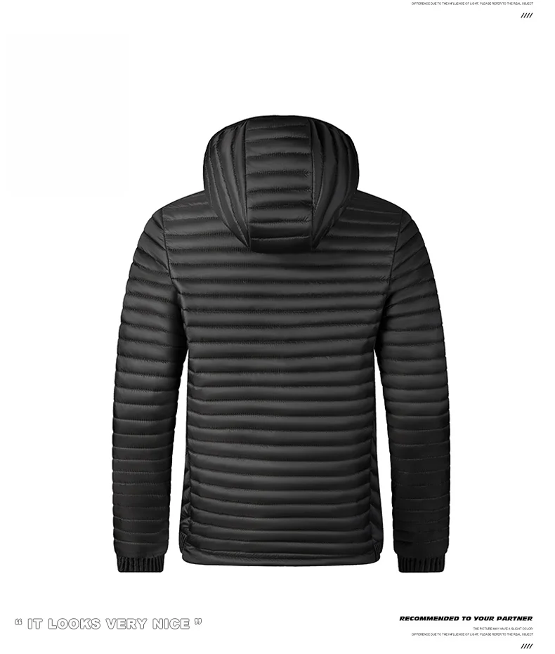 Autumn Winter New Jacket Man Outdoor Camping Coat Ultralight Hiking Jackets Stand-up Collar Casual Waistcoat Brand Clothing