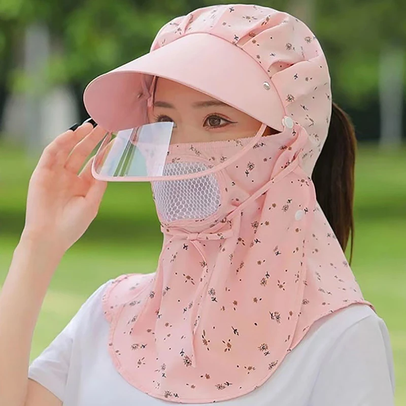 1pcs Sun Hat Female Summer Hat Cover Face Breathable Sun Hat All-match Summer Hat With Big Rim Anti-ultraviolet Cycling Sunhat