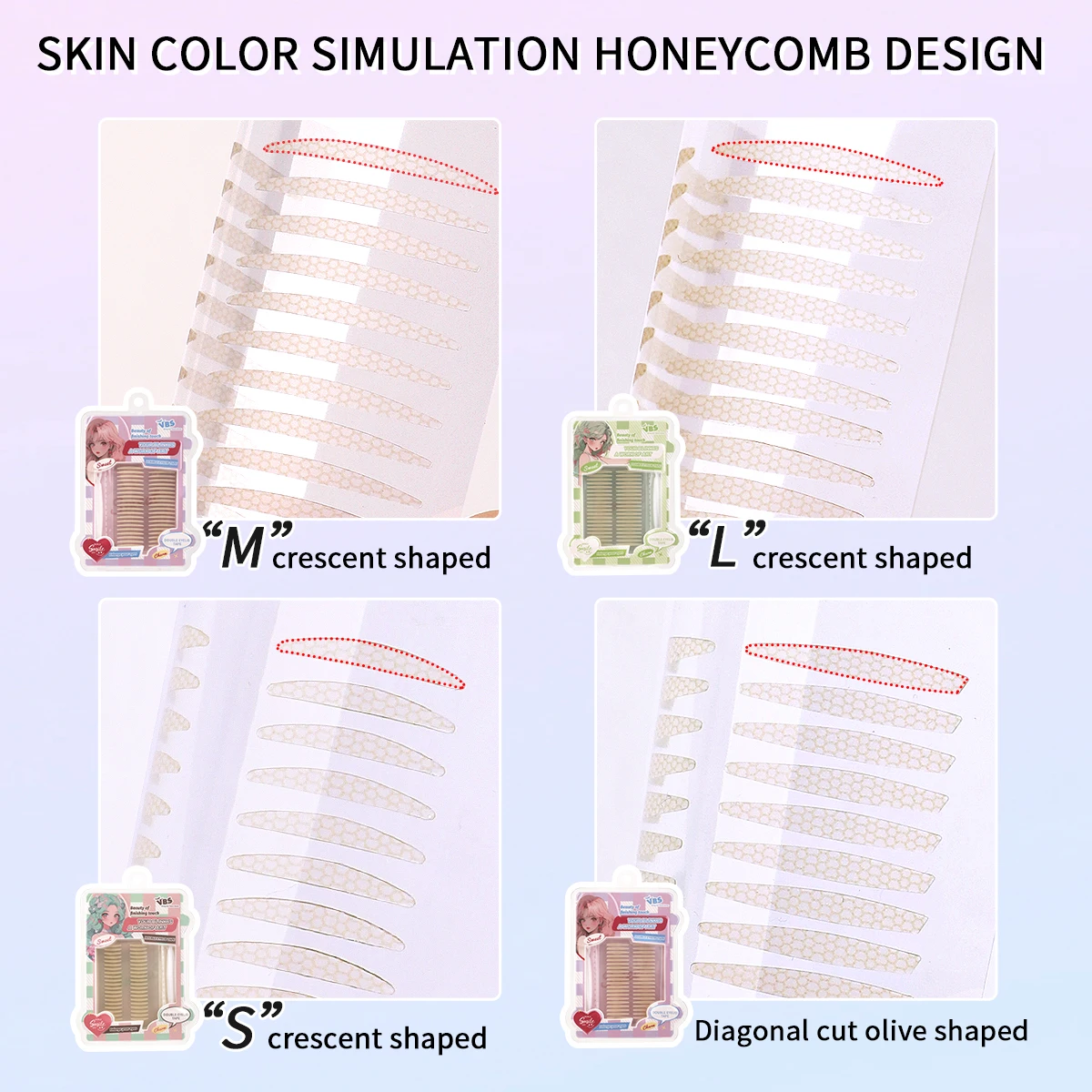Invisible Natural Double Eyelid Stickers, Strong and Durable, Close Your Eyes Without Trace, Suitable for Beauty Lovers.