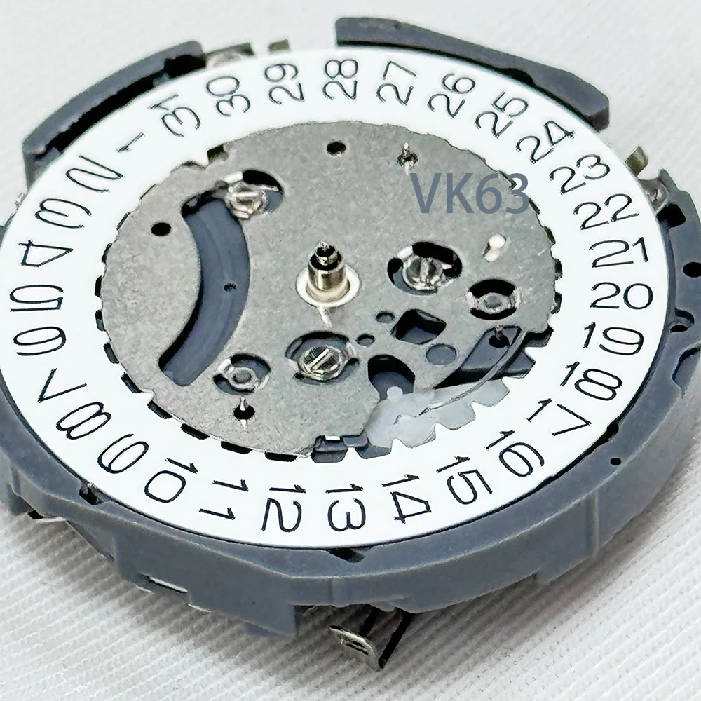 Japan VK63 VK63A High Accuracy Quartz Movement Chronograph Three