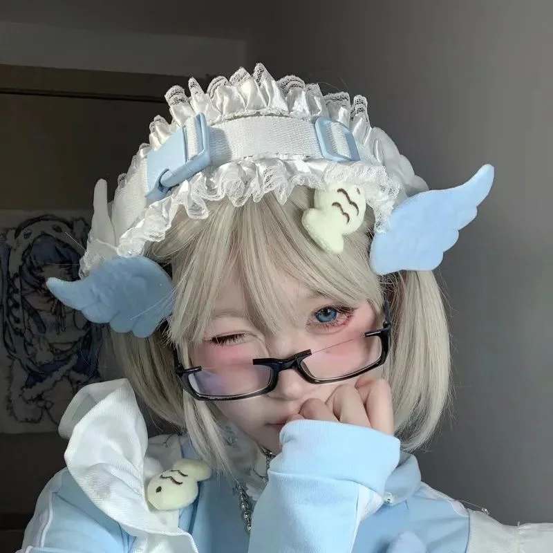 

Заколка для волос ручной работы «Крылья ангела» для женщин, в стиле Y2K, кружевная, модная, весна 2026, для свитеров, из других материалов, 00%