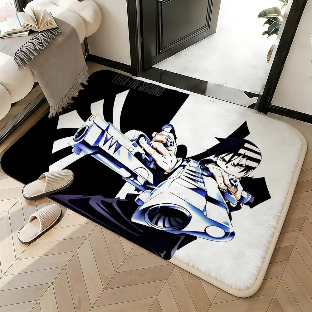 Soft Absorbent Non-Slip Rug Anime Soul Eater Floor Mat Home Decor Doormat Bedroom Floor Mat Shower Carpet