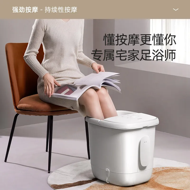 Fully automatic foot bath foot bath bucket foot basin heating electric massage bath bucket touch screen