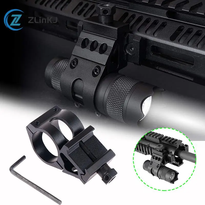 Tactical Quick Release Offset Flashlight Mount Holder Picatinny Rail Flashlight rail mount 45 Degree Sight Mount Accessories