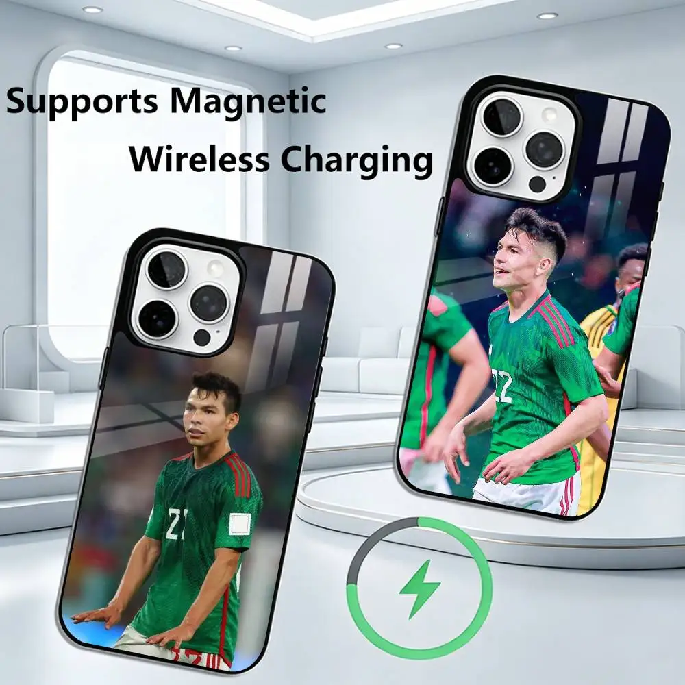 

Hirving Lozano F-Football Sports Phone Case For iPhone17,16,15,14,13,12,11 Plus,Pro Supports Magnetic Wireless Charging