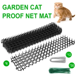 6/10Pcs Gardening Cat Scat Mat Repellent Mat Anti-Cat With Prickle Strips Spikes Straps Deterrent Keep Cat Dog Away Digging