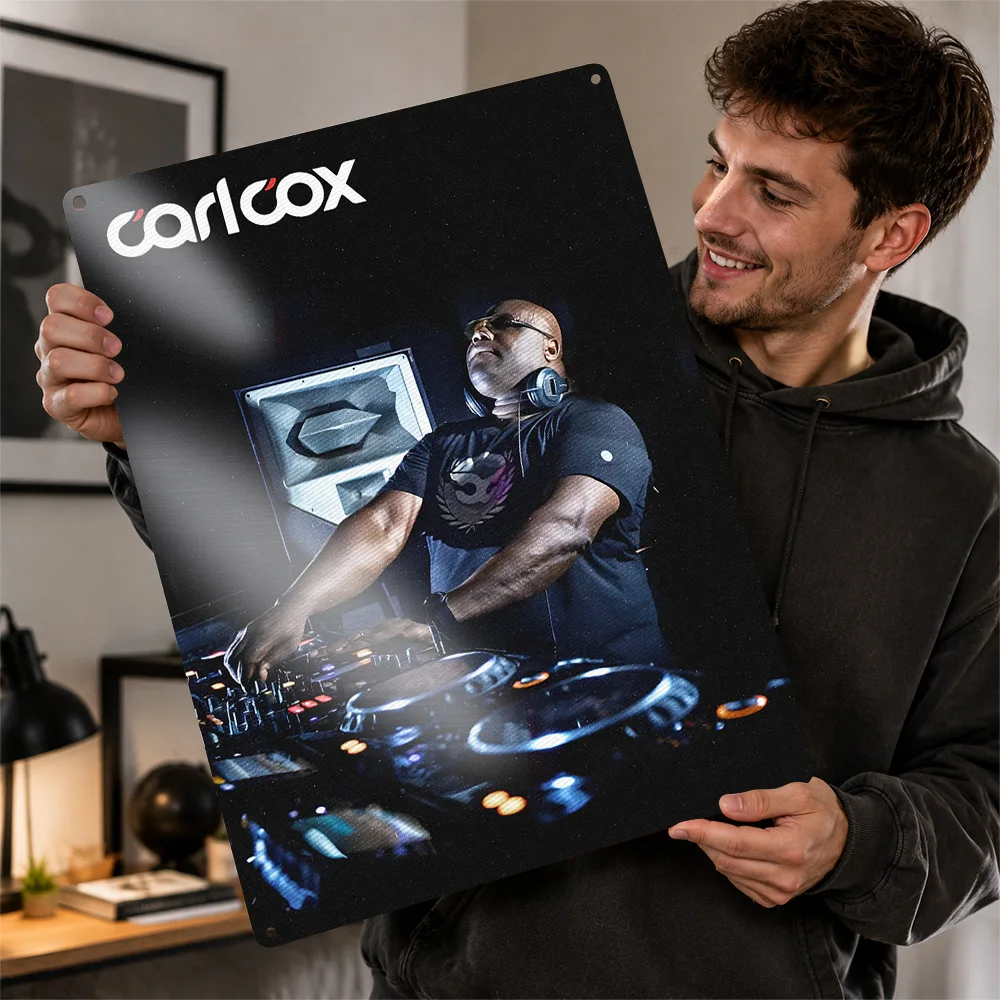 Carl Cox DJ Performance Aluminum Poster Personalized Metal Sign Vintage Club Energy Wall Art A Distinctive Gift For Dance Fans