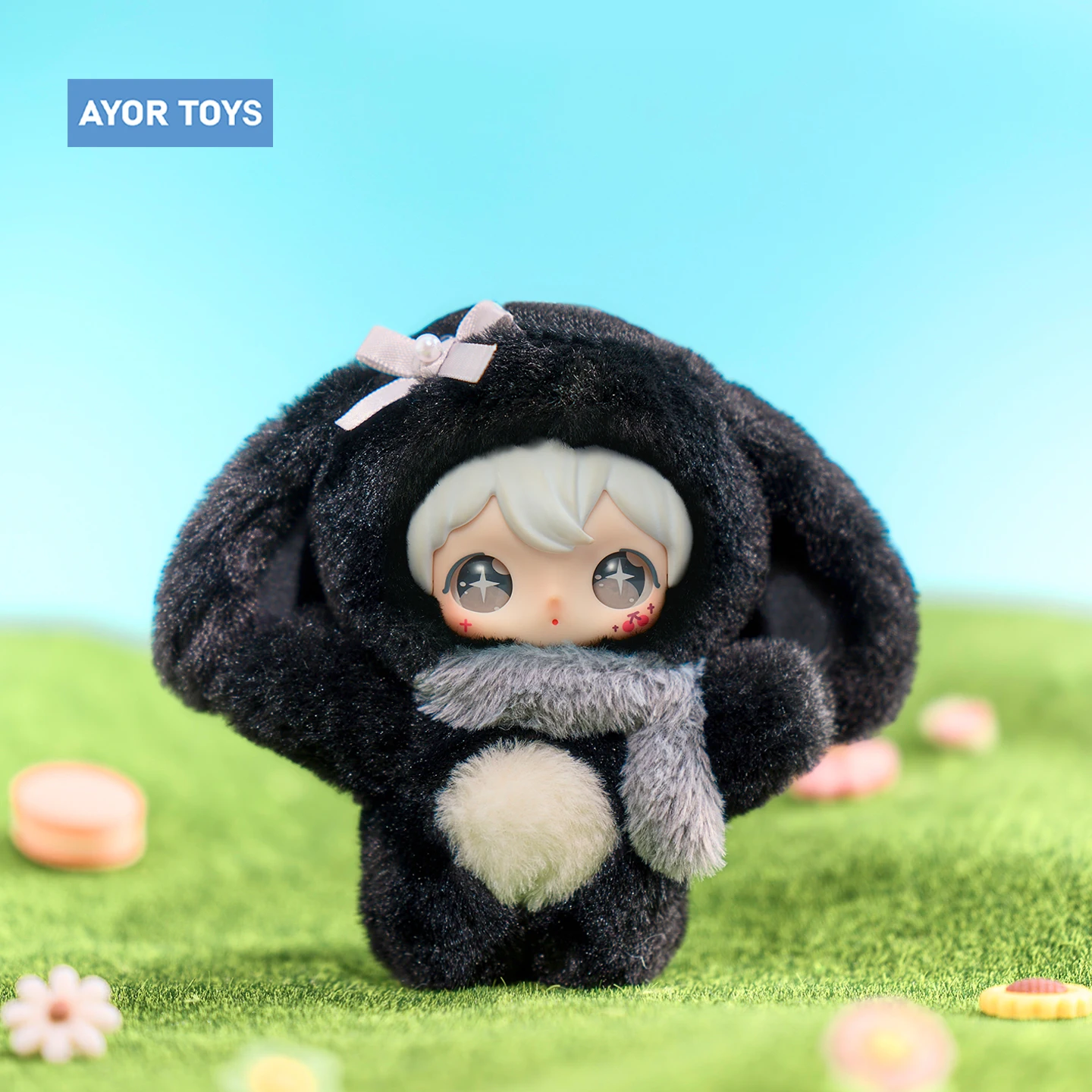 

AYOR TOYS ShyShy Rabbit Shiny World Series Blind Box Plush Keychain Exclusive Collectible Doll Pendant For Bag Charm