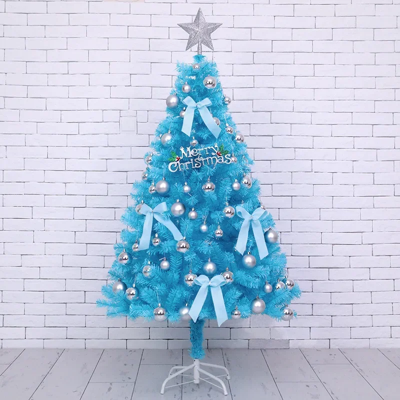 

Artificial Blue Christmas Tree Suit Festival Decoration DIY Supplies for Home Office Party New Year Decor