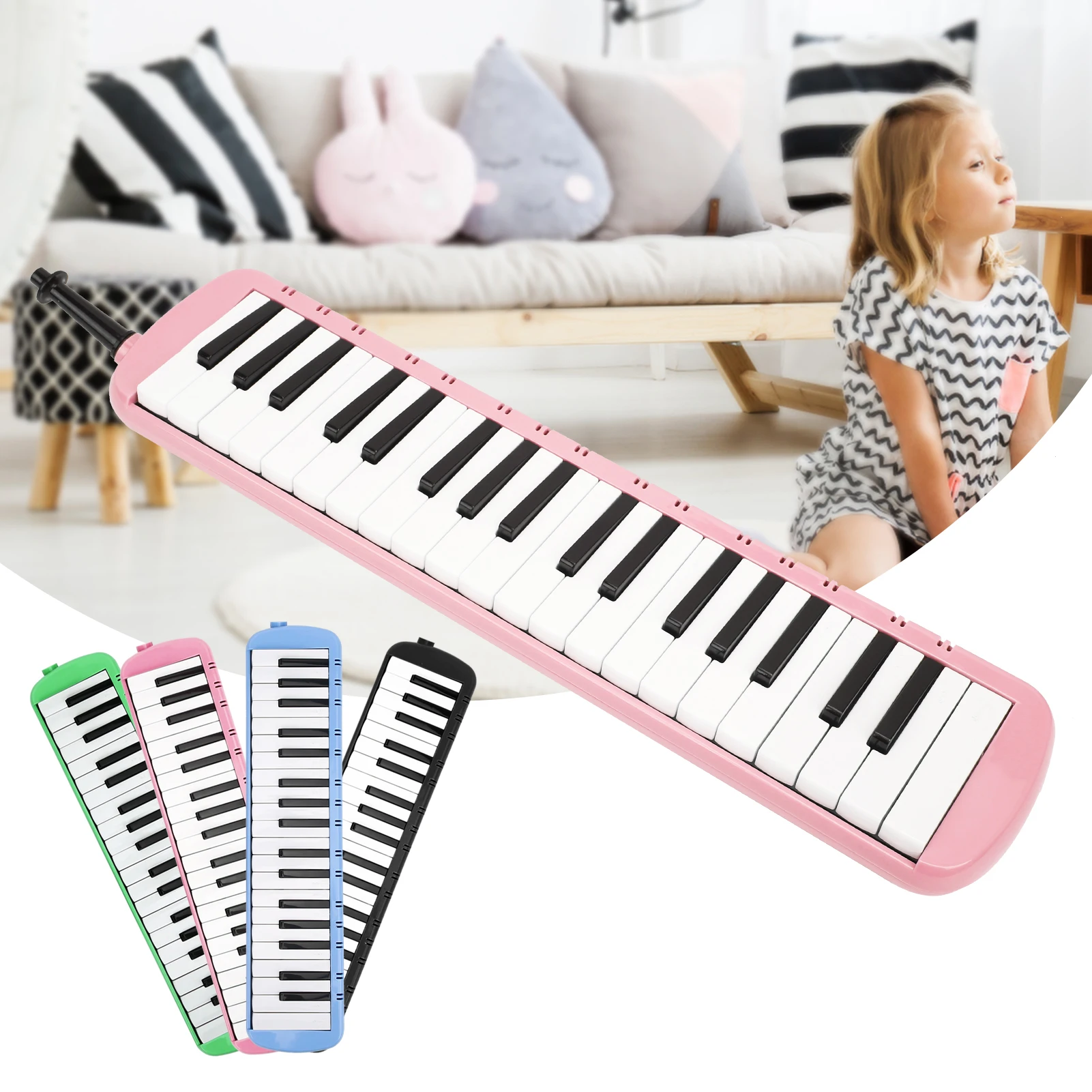 

37 Keys Melodica Melodica 37 Keys Keyboard Wind Musical Instrument for Beginner Professional Training Portable Melodica Melodica