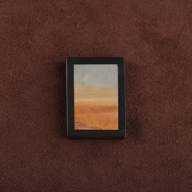 

Natural Stone Intarsia Rectangle Pendant Bead Obsidian Howlite Ocean Jasper 37x27x6mm for Jewelry Making Charms Gift Accessories