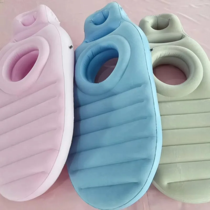 

O-type inflatable pregnancy pad comfortable abdominal sleeping water mattress