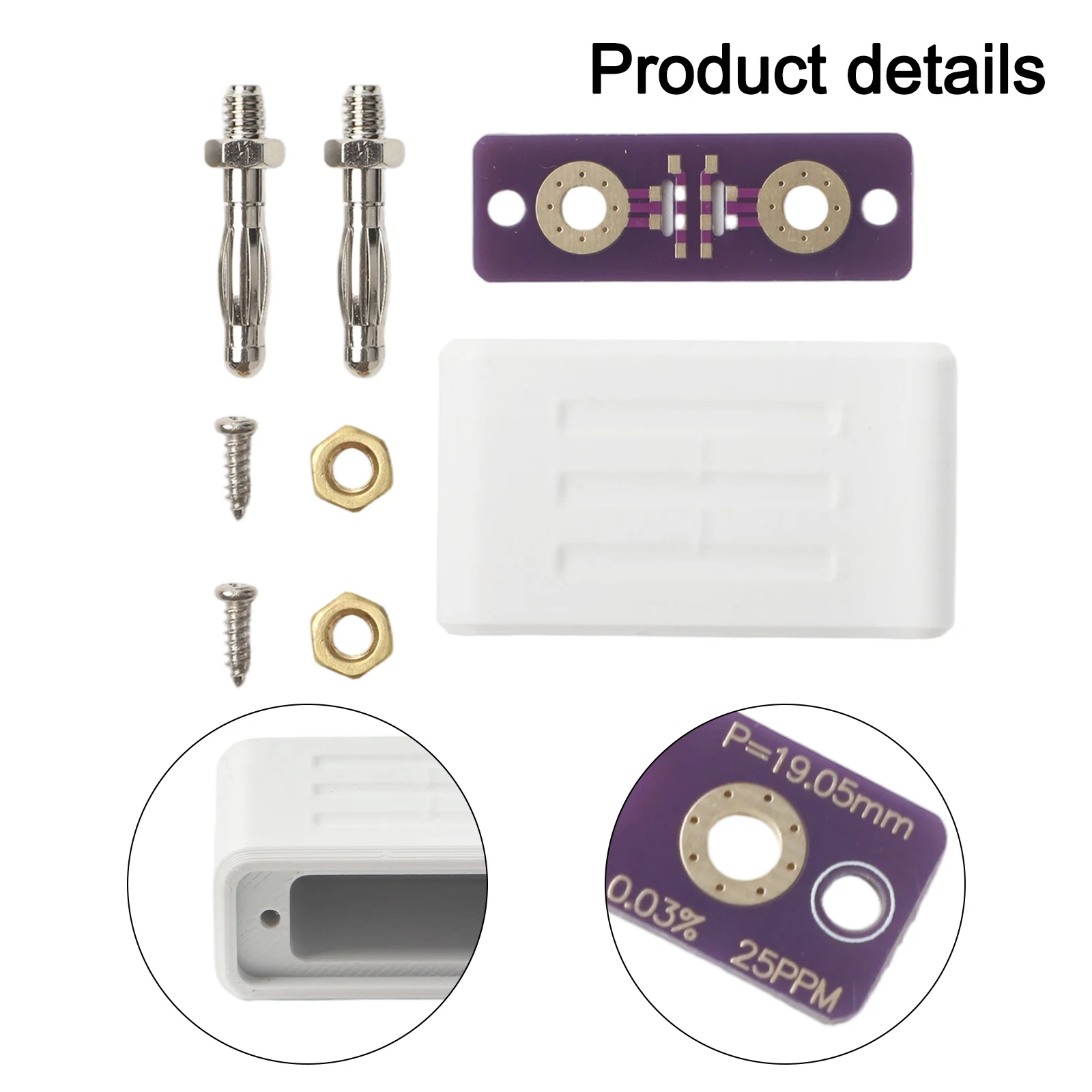 

Калибровочный резистор для мультиметра, напечатанный на 3D-принтере, для проверки температурного дрейфа, 0.1 Ом, 4 мм, с разъемом типа «банан»