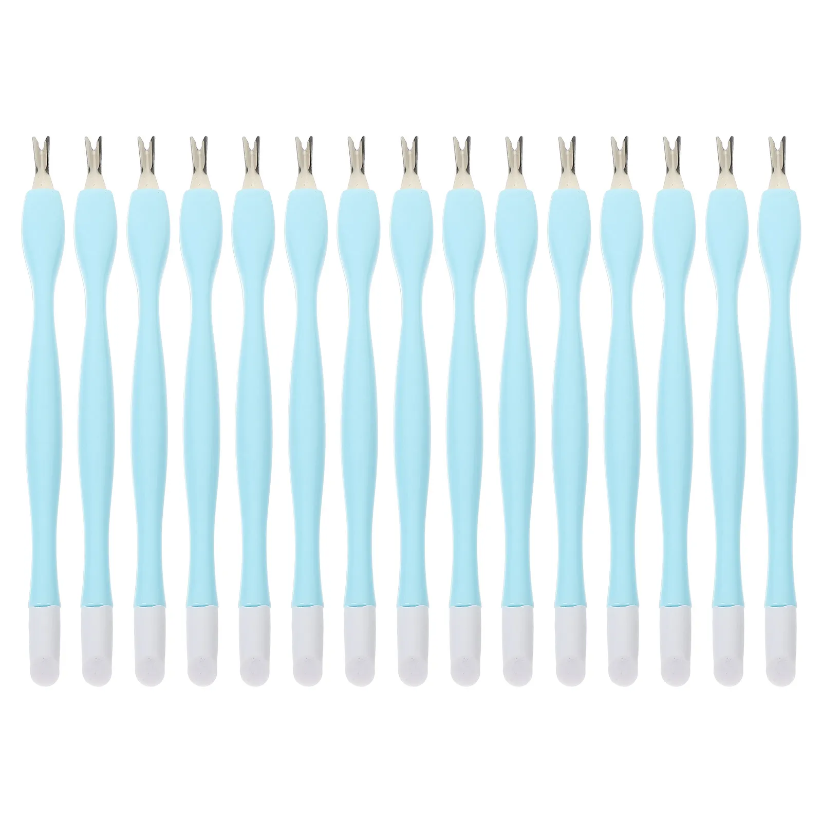 

15Pcs Dead Skin Pushers Cuticle Removers Slim Portable Nail Art Tools Professional Dead Skin Removing Tools Manicure Kit