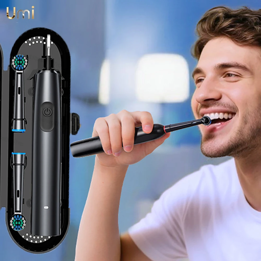 

Electric Toothbrush Rotary Rechargeable Toothbrush for Adults Rotating Electric Toothbrushes with 8 Soft Brush Heads Box