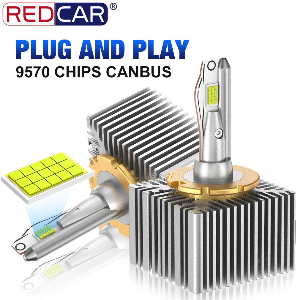 2pcs D3S LED D1S D2S D4S D5S D8S Led Headlights HID D1R D2R D3R D4R D5R D8R Bulb Canbus 6000K 130W High Low Beam Conversion Kit