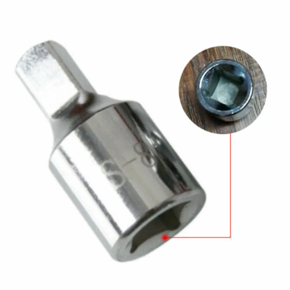 Square Oil Sump Drain Plug Key Tool Remover For Screw Socket 3/8 8mm Hand Tool Silver Screw Disassembly Wrench Socket