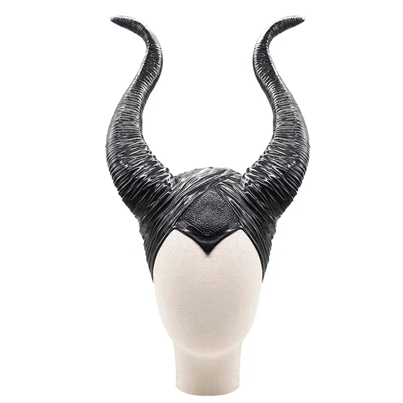 Disfraz de Maléfica con Cuernos para Mujer, Halloween 2026, Máscara, Gorro, Carnaval, Bruja, ZYGX8