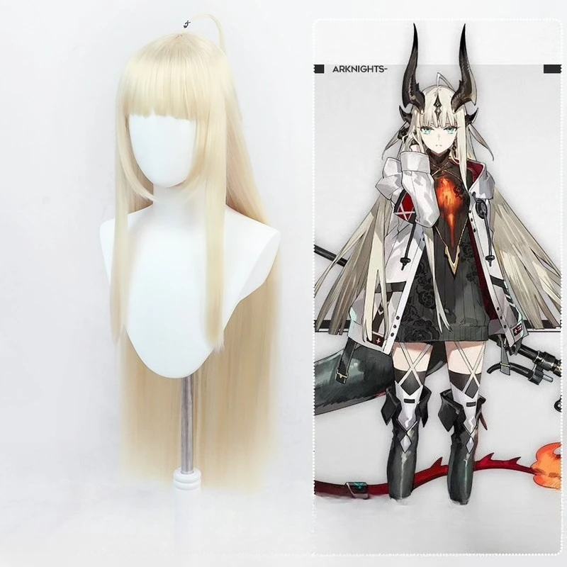 

Tomorrow's Ark Reed Grass Cosplay Wig Beige Role Playing Party Double Synthetic Hair Heat Resistant Fiber Mid-jade Wig Store