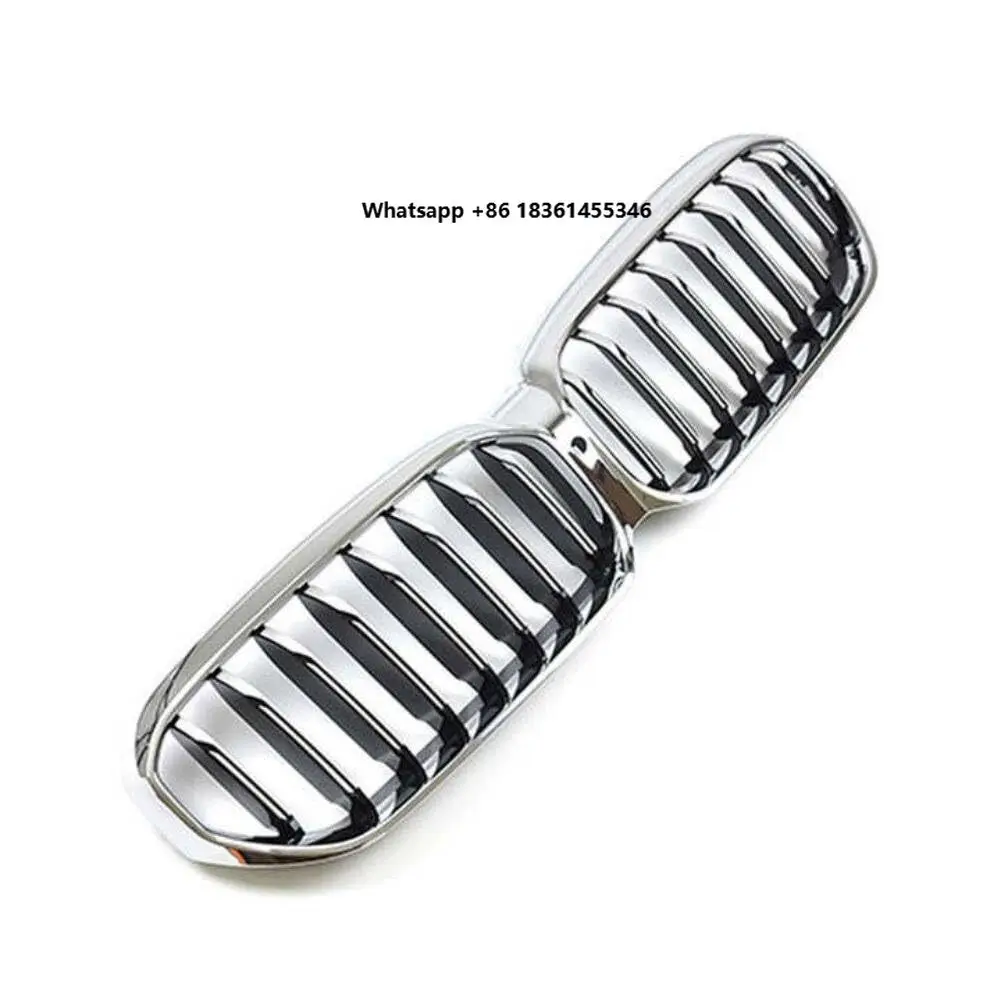 

Оптовая продажа: Новая передняя хромированная решетка радиатора (серебристая) для BMW 5 серии G38, пластиковая замена