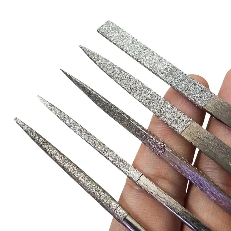 Diamond Needle File Set Mini Needle File Kit For Stone Glass Metal Carving DIY Craft Hand Tools