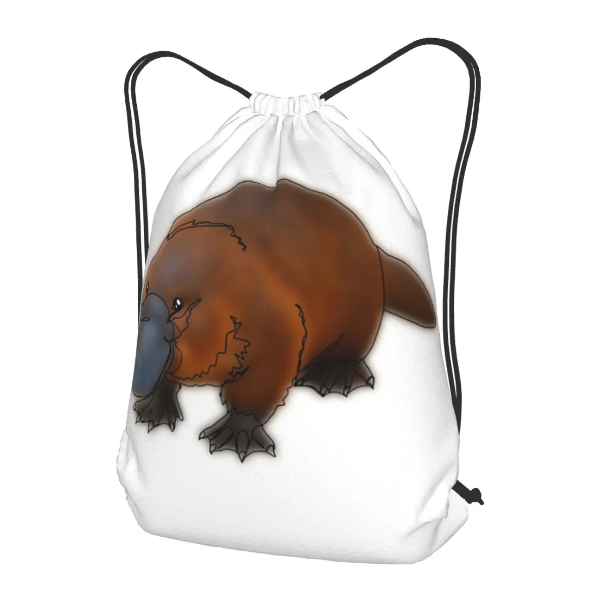

Platypus-animalz Backpacks Casual Drawstring Bundle Pocket Sports Bag Book Bags for Man Woman Students