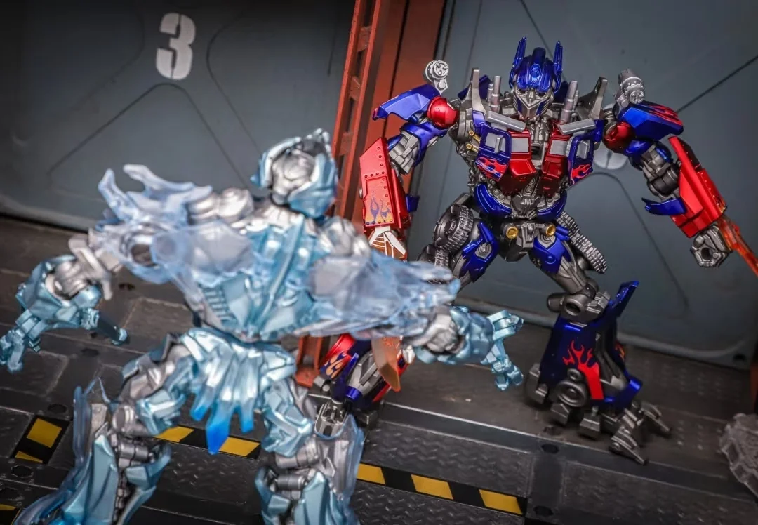 재고 있음 Blokees 변환 장난감 Op Ex Edition Frozen Megatron 액션 피규어 컬렉션 모델 장난감 선물