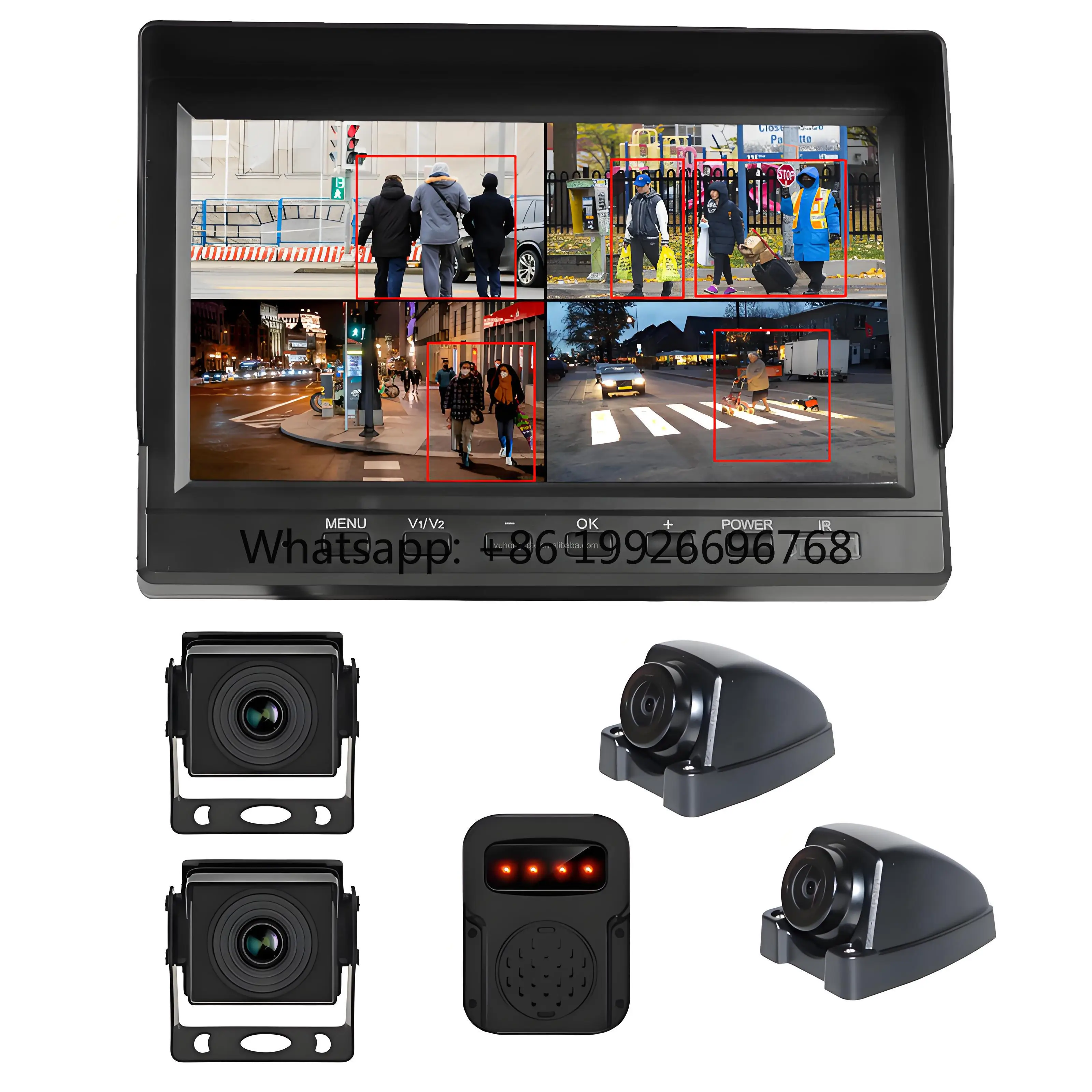 

Smart Ai Detection Reversing Aid Turning Asist BSD Camera Truck Ai Human Detection Camera System