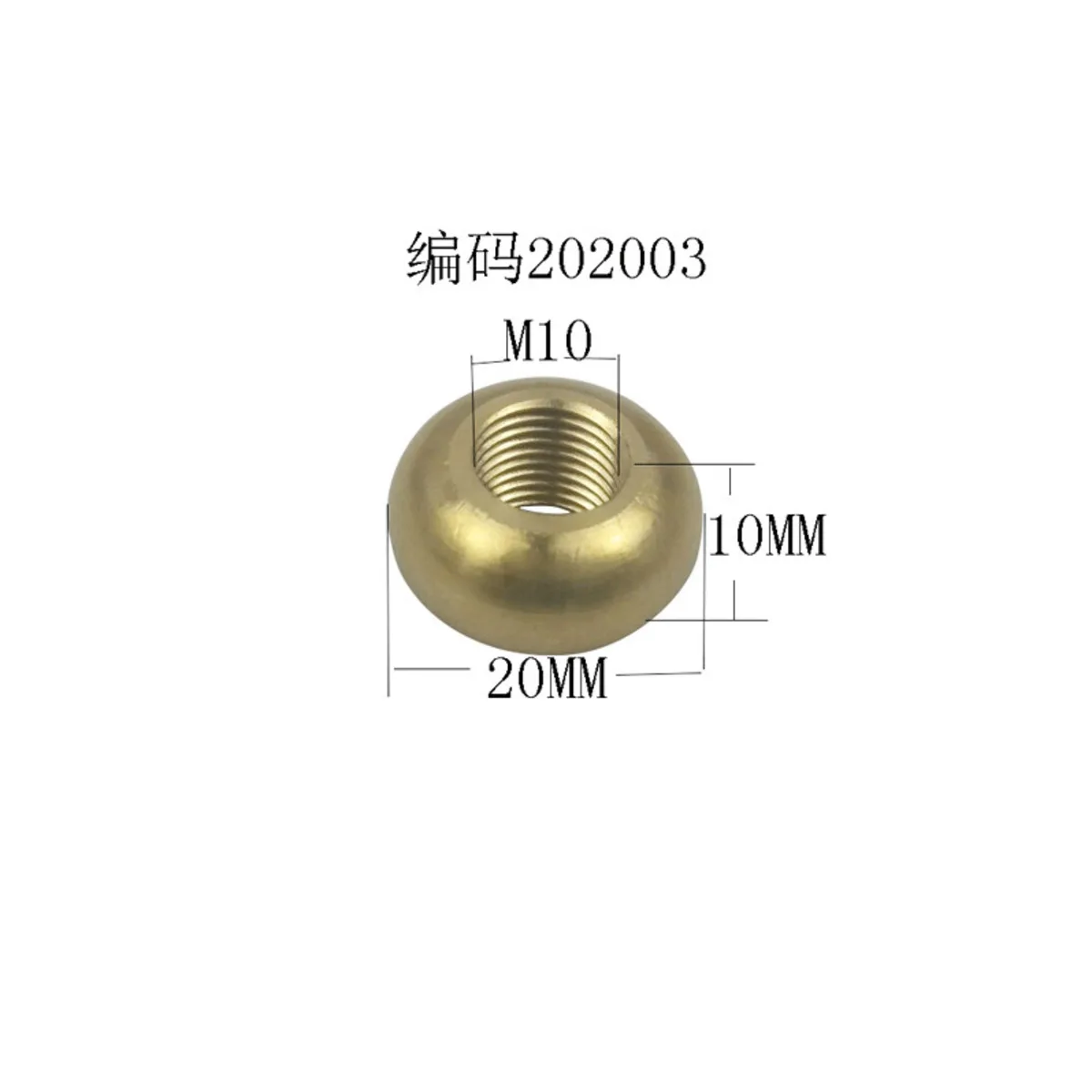 Copper Lamp Connection Inner Tooth Nut Accessories Ring Round Thickened Padded Gasket M10 Decoration Connector Hardware Fittings