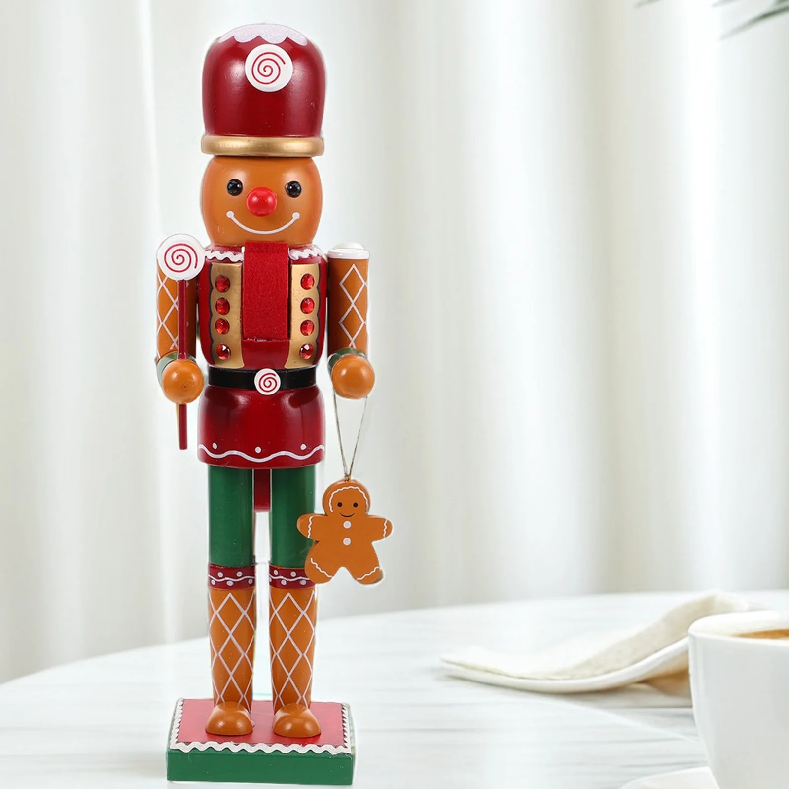 

Nutcracker Soldier Decoration Intricate Detail Holiday Display Traditional Festive Charm Mantel Desk Shelves