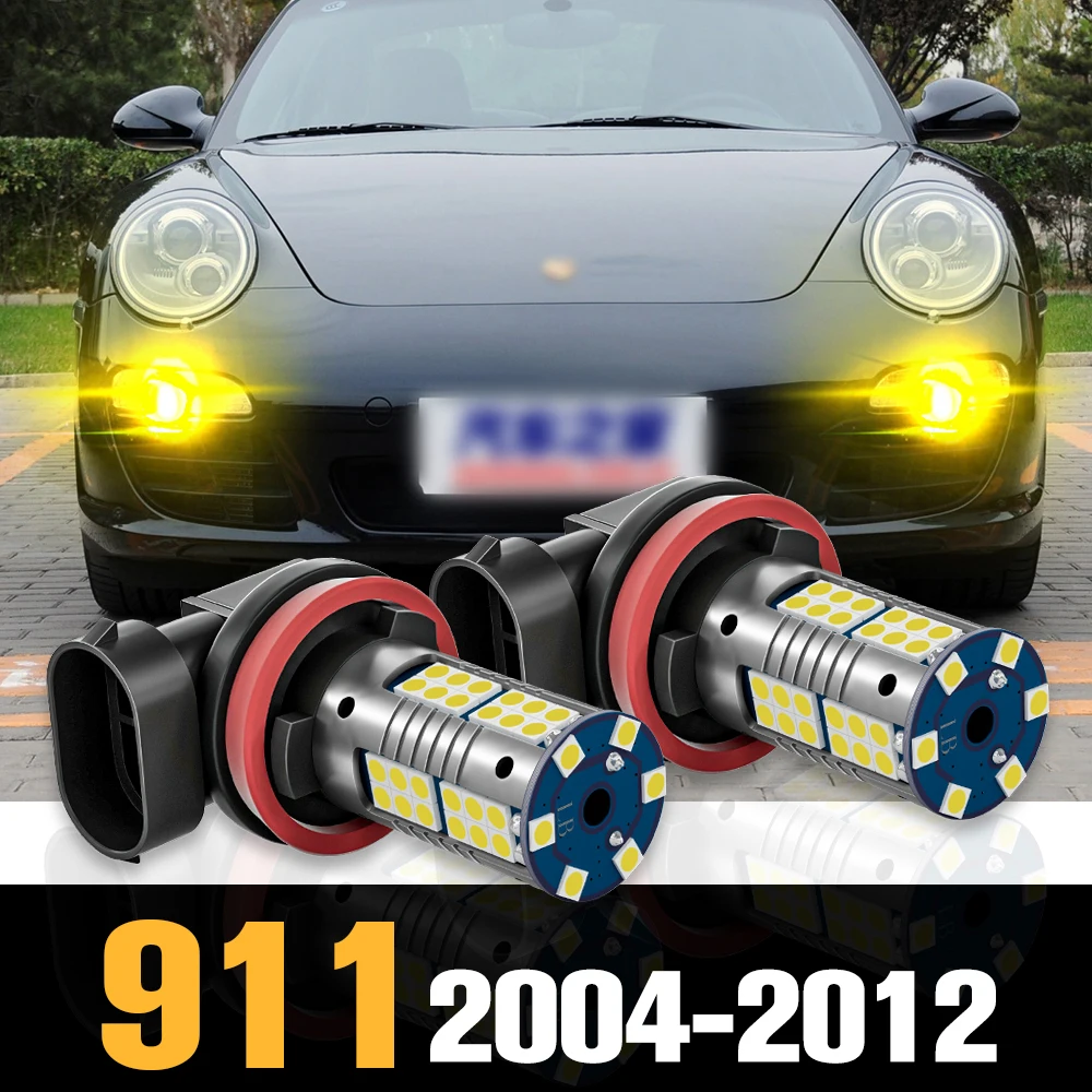 

2pcs Canbus LED Fog Light Lamp Accessories For Porsche 911 997 2004-2012 2005 2006 2007 2008 2009 2010 2011