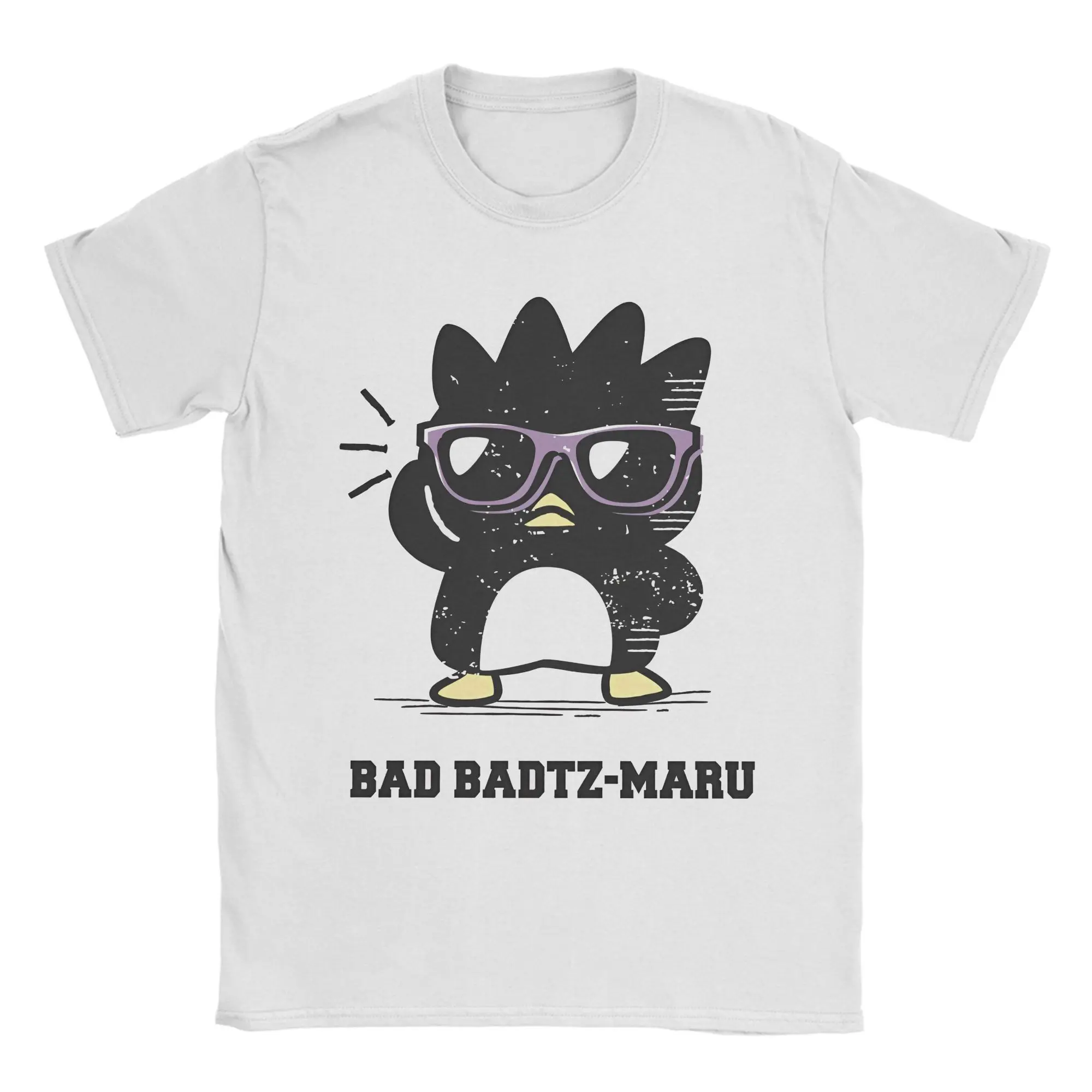 

Casual T-Shirt Summer Bad Badtz Maru Novelty T Shirts 100 Cotton Tee Shirt for Mens Y2K Retro Plus Size Short Sleeve Top Tees