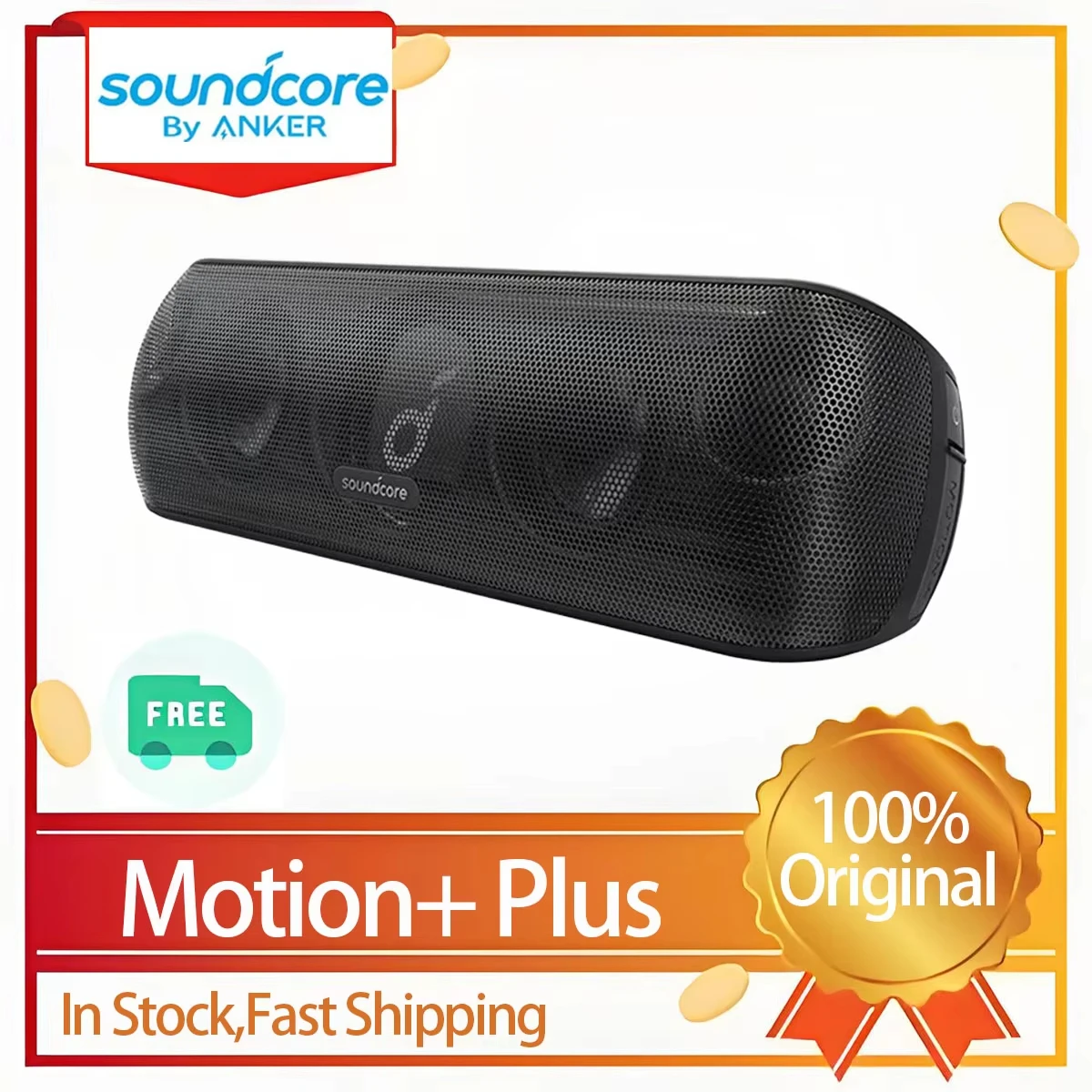 Anker Soundcore Motion Plus haut-parleurs Bluetooth sans fil d'origine 3.5mm AUX filaire haute résolution 30W basse Portable IPX7 étanche