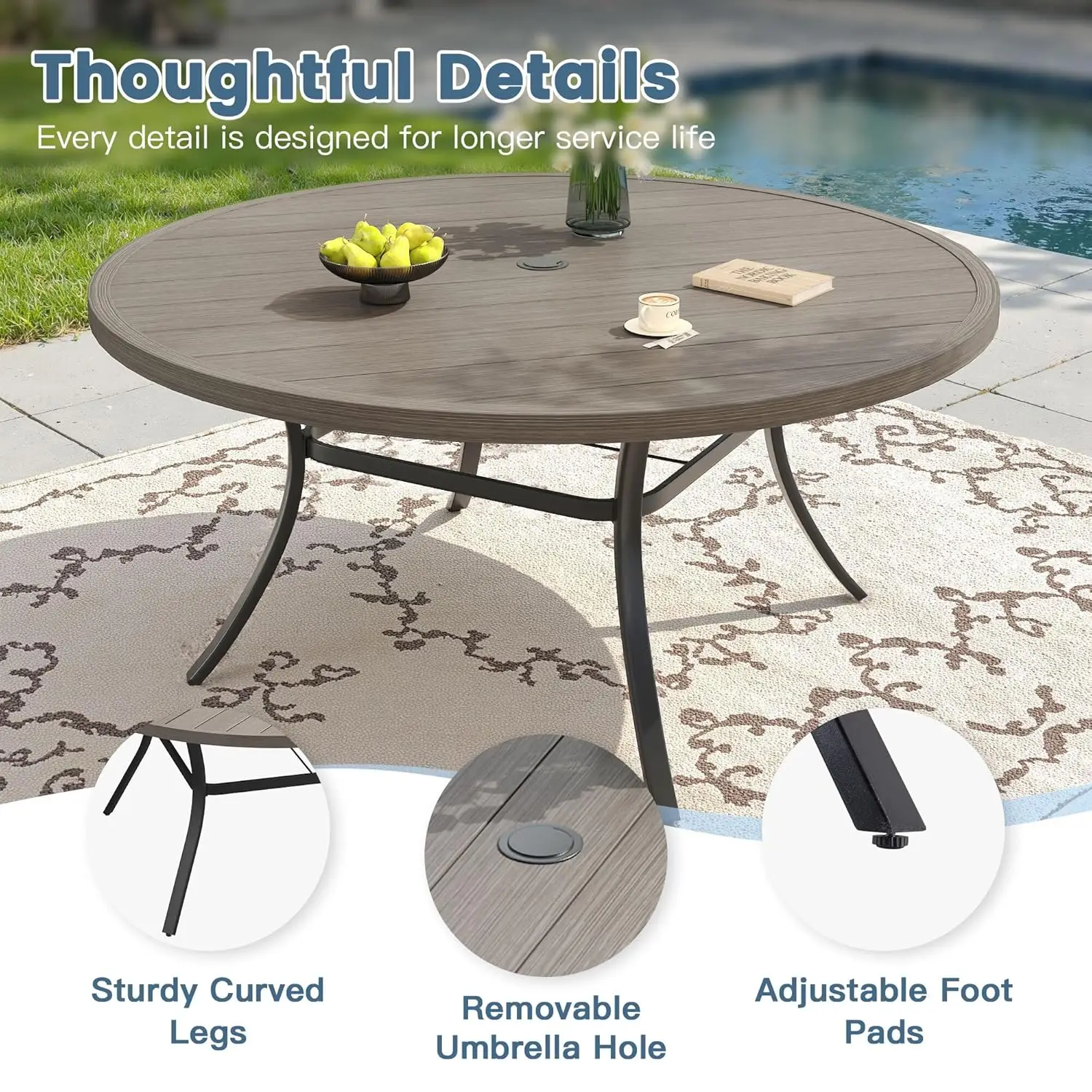 #11pc Outdoor Dining Set 63