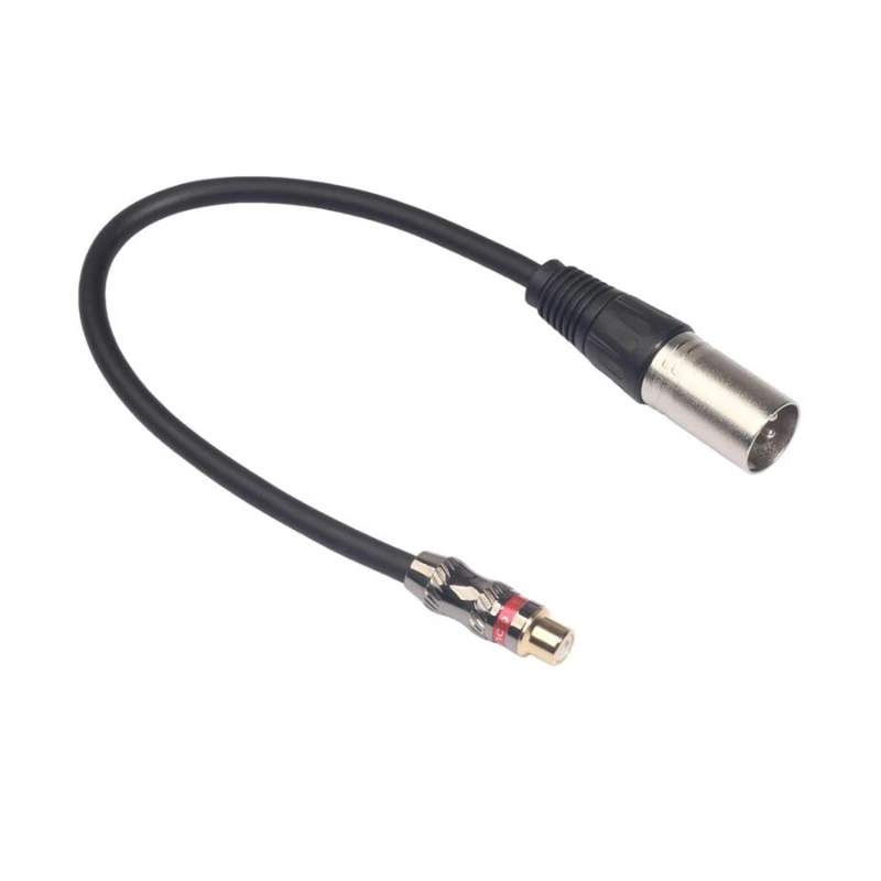 Rca Vrouwelijke Naar Xlr Mannelijke Kabel, Xlr Naar Rca Converter Audio Adapter Patchwisselaar-30Cm