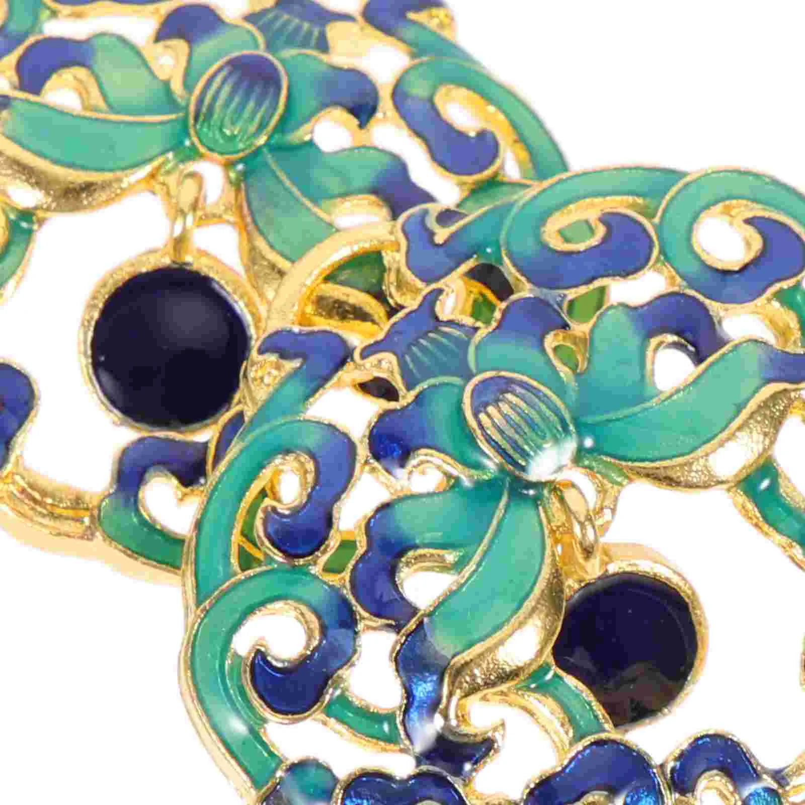 10 Pcs Peacock Enamel Pendant of The Lid Jewelry Charms Shaped Brooch Making Necklace Alloy for DIY