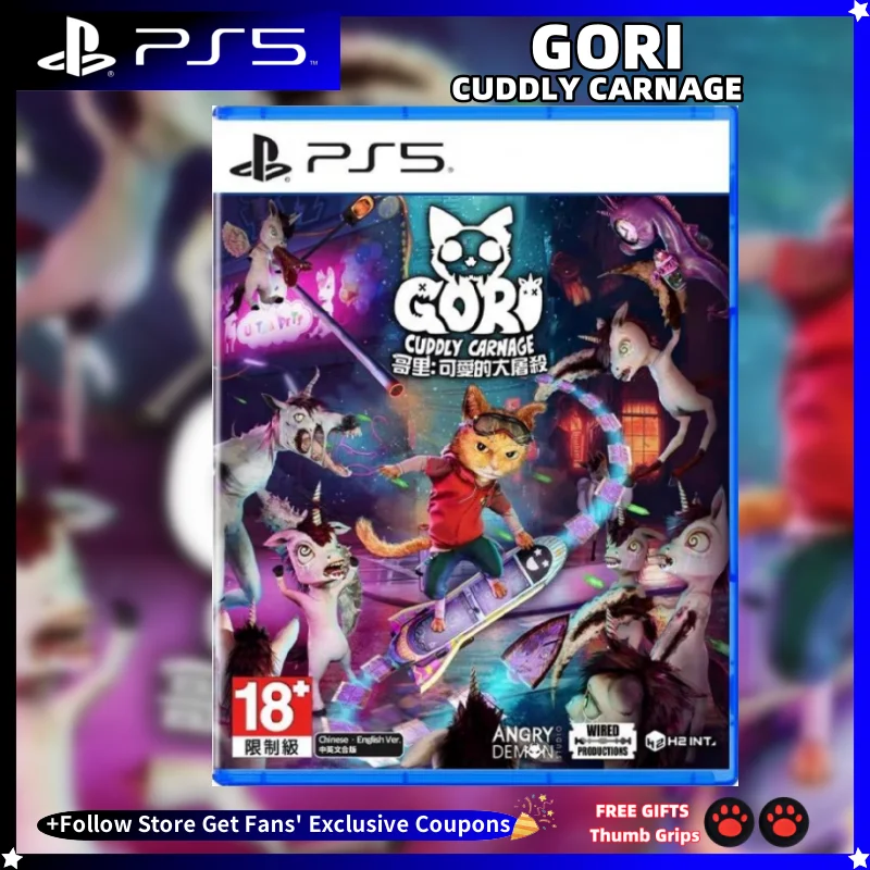 Gori Cuddly Carnage Playstation 5 PS5 NEW Game CD Gori Cuddly Carnage Game Card Ps5 Games Disks Playstation5