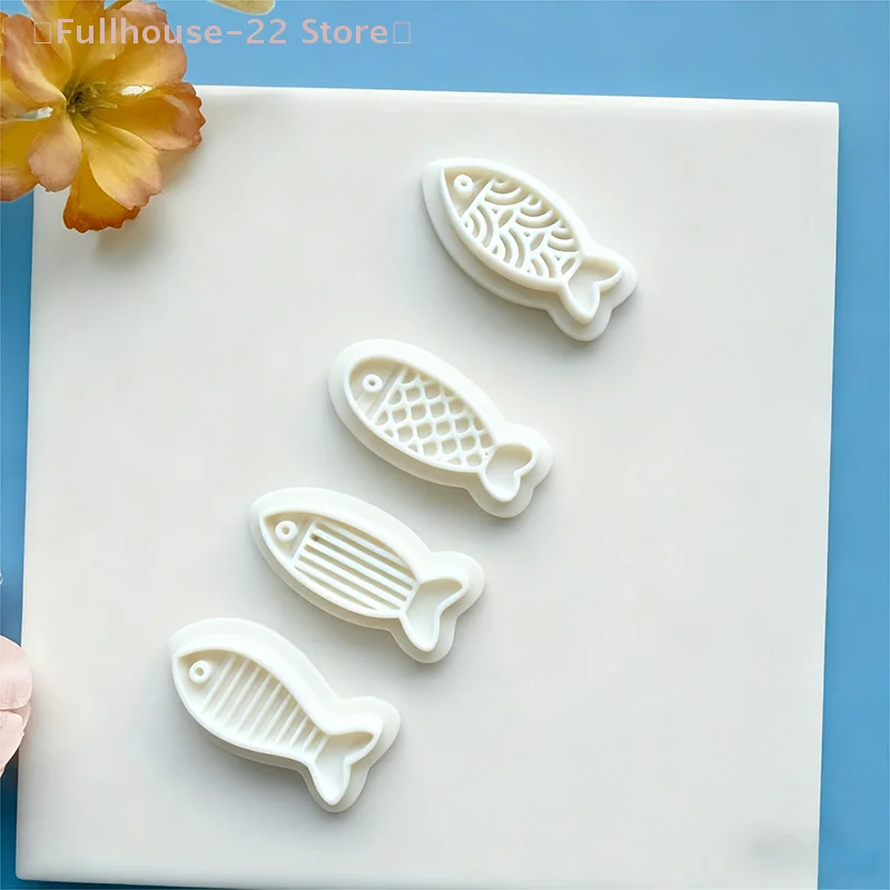 【MAX-22】Creative Fish Series Earrings Polymer Clay Cutter Cute Cartoon Pottery Mold DIY Jewelry Pendant Shape Pressed Clay Tools