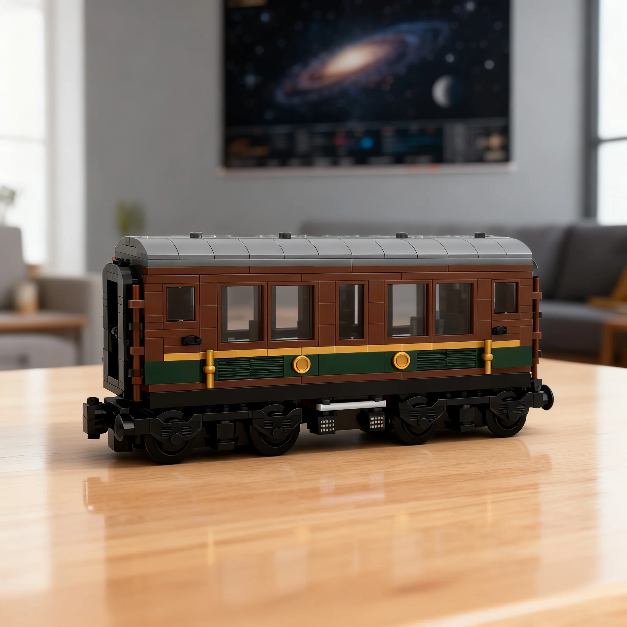 363pcs MOC City Trains Vintage Passenger Carriage Extension Compatible Model Building Blocks Architecture Toys Christmas Gift