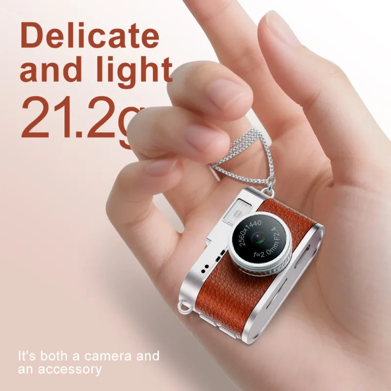 Cámara Portátil Mini S160 2K, Cámara Digital HD con Llavero, Cámara Digital Retr