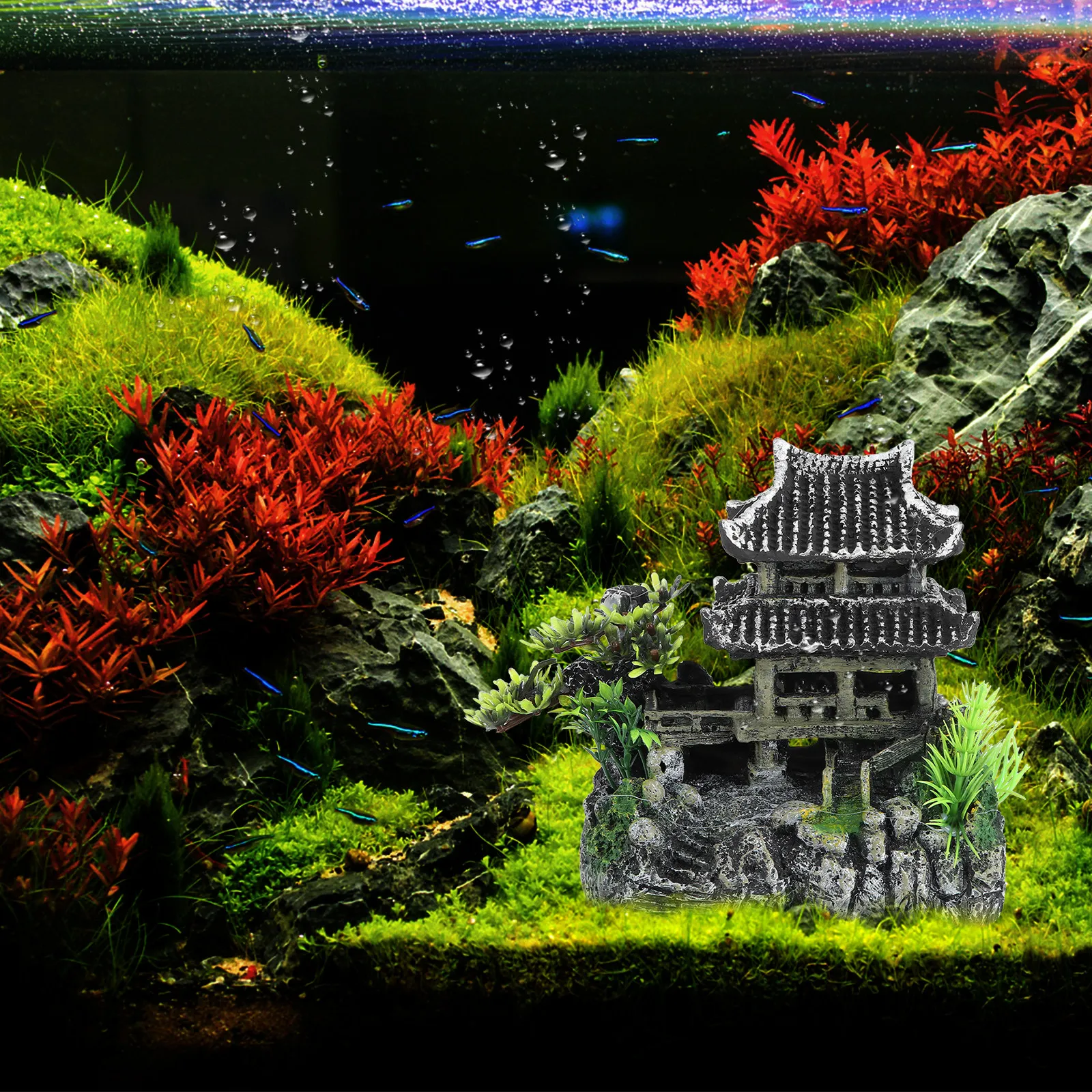 人工水槽装飾品 レジン製クラフト 魚タンクオーナメント ユニ - Aquarium Fish Unique のレビューと価格