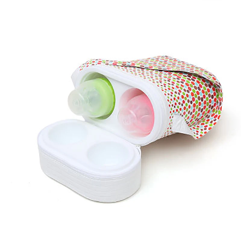 Cute Cartoon Baby Bottle Bag Portable Baby Bottle Insulation Bags Mummy Handbag Milk Thermal Food Warm Bag