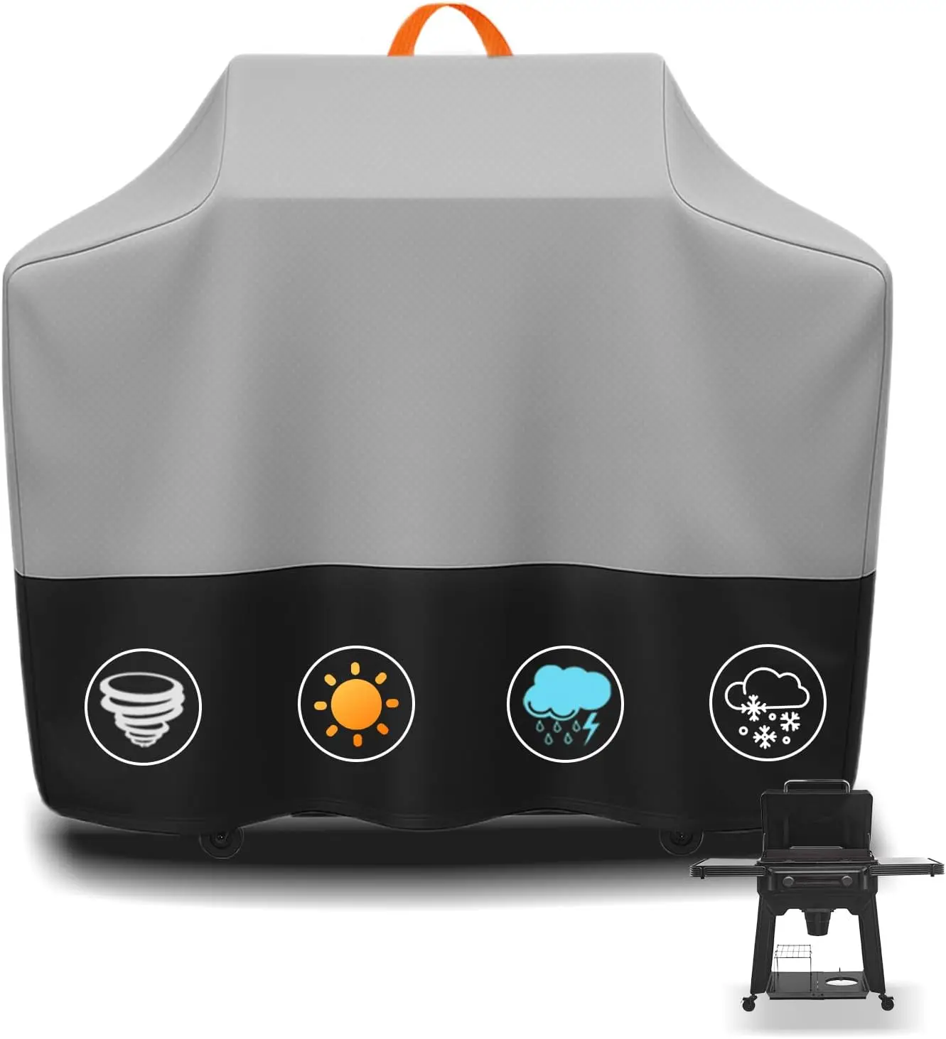 

Grill Cover for Flatrock 2 Zone Grill, Cover Compatible with Traeger Flatrock (BAC751), 420D BBQ Cover for Traeger Flatrock, Out