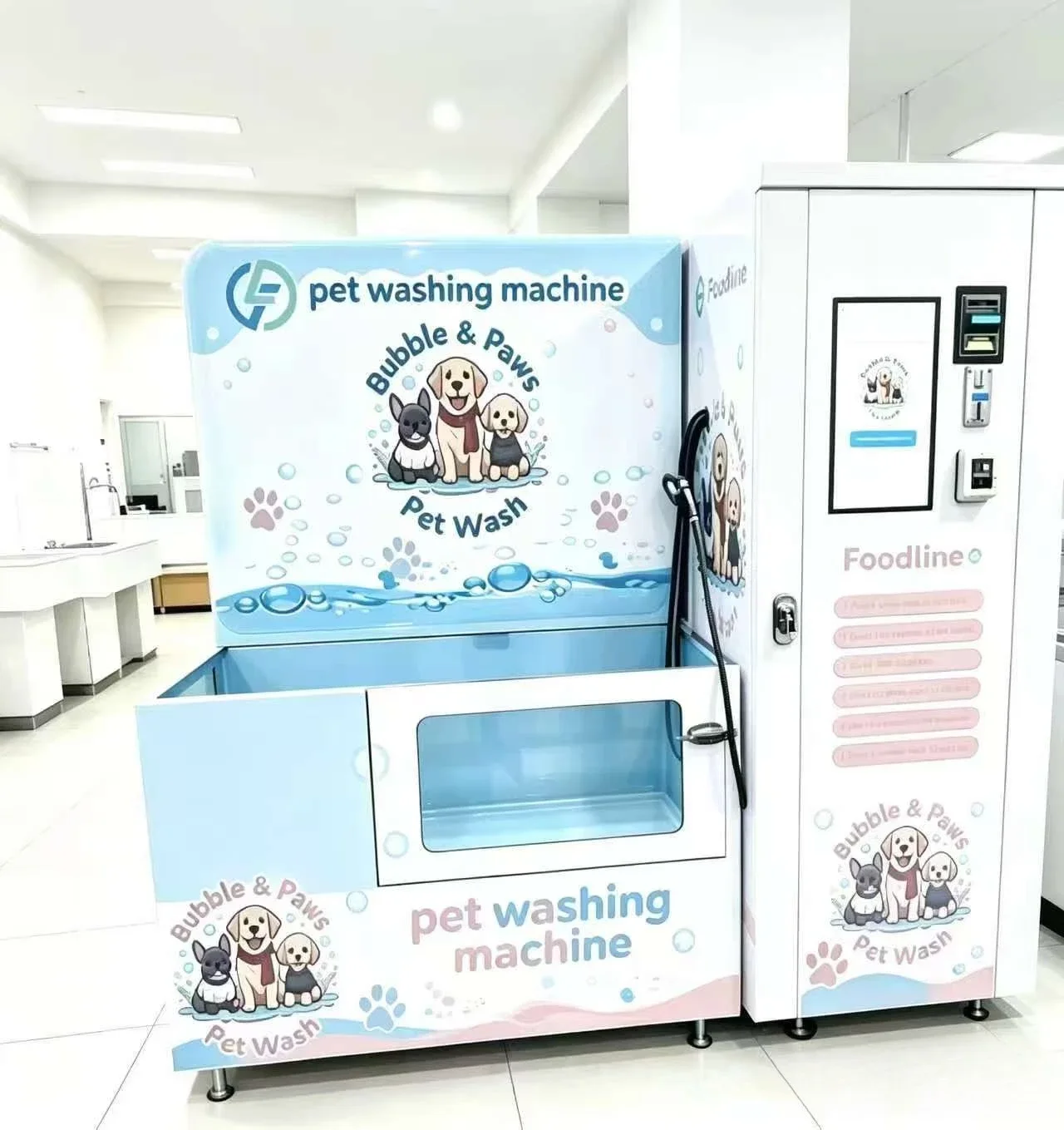 Self‑Service Pet Bathing Machine Commercial Dog Wash Station Mobile Pet Washing Kiosk For Park Mall Pet Grooming Store